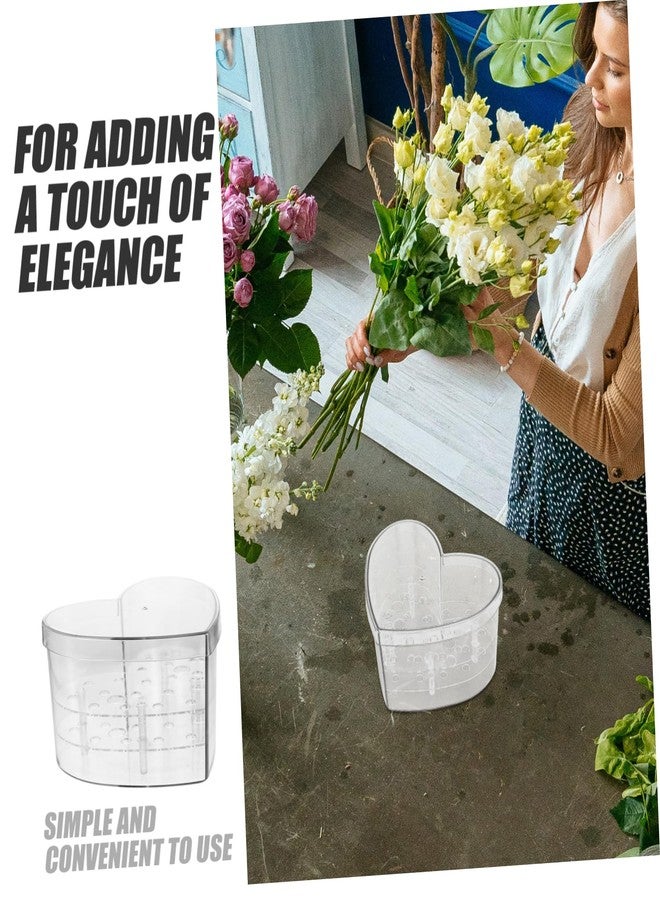 TOPPERFUN Clear Acrylic Heart-Shaped Flower Box for Floral Arrangements Small Transparent Decorative Case for Weddings Birthdays and Special Occasions - Image 4